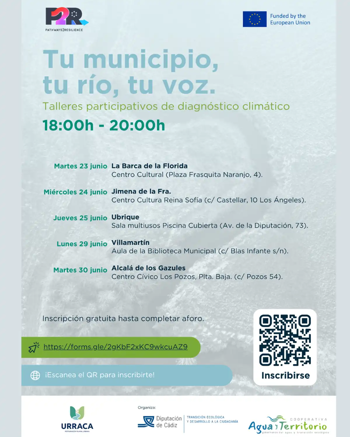 Arrancan los talleres de Tu río, Tu voz